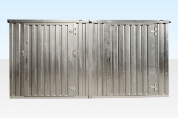 3M X 4.2M SIDE LINKED FLAT PACK CONTAINER BUNDLE (GALVANISED)